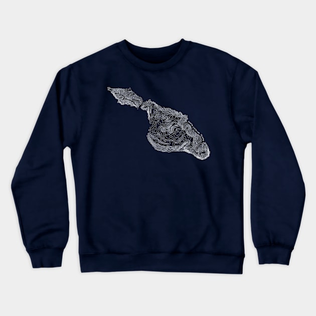 Santa Catalina Island (white) Crewneck Sweatshirt by simplistictees